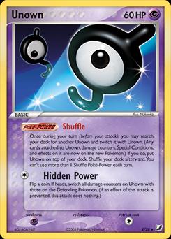 Unseen Forces Unown [J] Pokémon card
